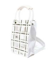 nana-nana/ナナナナ A5 CHECK チェッククリアハンドバッグ