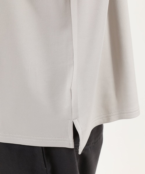 TopIsm(トップイズム)の「ワイドシルエット 接触冷感ストレッチクルーネックポンチカットソー(Tシャツ/カットソー・メンズ・ホワイト/ライトグレー/ライトブルー/ブラック/ライトピンク/グレイッシュベージュ・LL/M/L)」の13枚目の写真