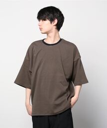 SITRY | wide silhouette Heavy weight miclo border T-shirt/ワイドシルエット マイクロボーダー Ｔシャツ(Tシャツ/カットソー)