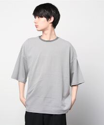 SITRY | wide silhouette Heavy weight miclo border T-shirt/ワイドシルエット マイクロボーダー Ｔシャツ(Tシャツ/カットソー)