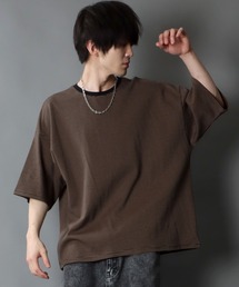 SITRY | wide silhouette Heavy weight miclo border T-shirt/ワイドシルエット マイクロボーダー Ｔシャツ(Tシャツ/カットソー)