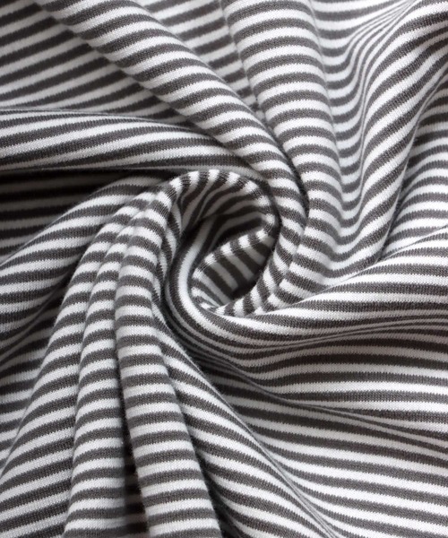 SITRY（シトリー）の「wide silhouette Heavy weight miclo border T-shirt/ワイドシルエット マイクロボーダー Ｔシャツ（Tシャツ/カットソー・メンズ・チャコールグレー/グリーン/ブラウン/ブラック・M/L）」の21枚目の写真