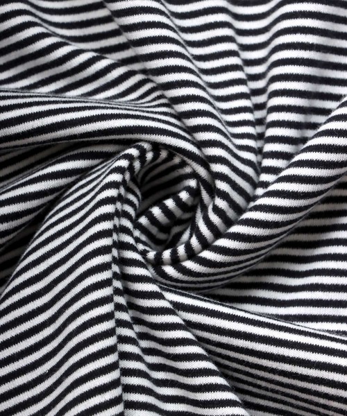 SITRY（シトリー）の「wide silhouette Heavy weight miclo border T-shirt/ワイドシルエット マイクロボーダー Ｔシャツ（Tシャツ/カットソー・メンズ・チャコールグレー/グリーン/ブラウン/ブラック・M/L）」の22枚目の写真