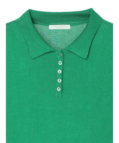 Green　Parks（グリーンパークス）の「衿ニット7分袖プルオーバー（ニット/セーター・レディース・ブラック/グリーン/オフホワイト・FREE）」の22枚目の写真