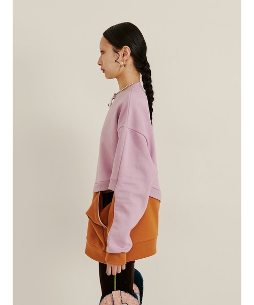 PAMEO POSE(パメオポーズ)の「Slushed Sweat Shirts(スウェット・レディース・オレンジ/グリーン/スカイブルー・FREE)」の6枚目の写真