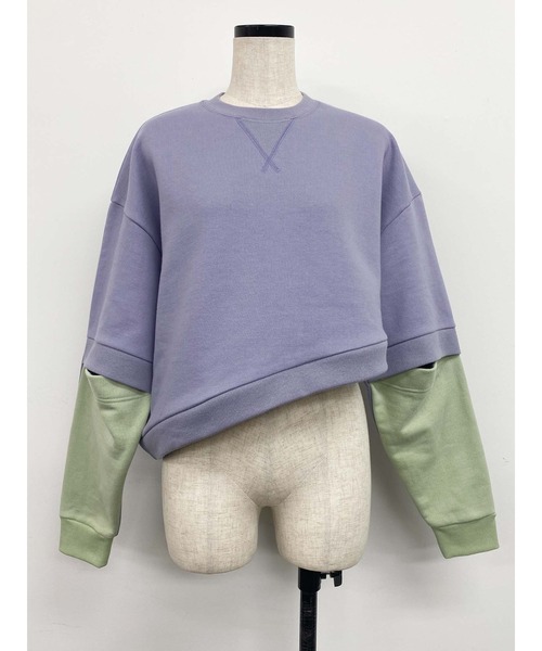 PAMEO POSE(パメオポーズ)の「Slushed Sweat Shirts(スウェット・レディース・オレンジ/グリーン/スカイブルー・FREE)」の10枚目の写真