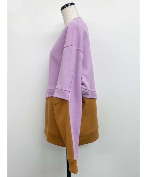 PAMEO POSE(パメオポーズ)の「Slushed Sweat Shirts(スウェット・レディース・オレンジ/グリーン/スカイブルー・FREE)」の9枚目の写真