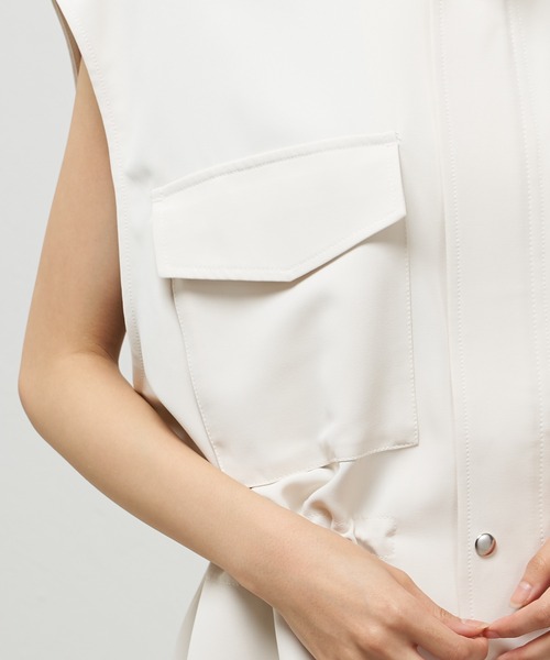 Lui's（ルイス）の「ミリタリーベスト（ベスト・レディース・アイボリー/グリーン/ブラック・FREE）」の10枚目の写真