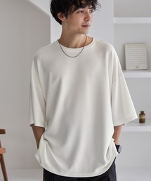 MONO-MART（モノマート）の「サイドスリットハイポンチ ルーズオーバードレープS/Sカットソー（Tシャツ/カットソー・メンズ）」