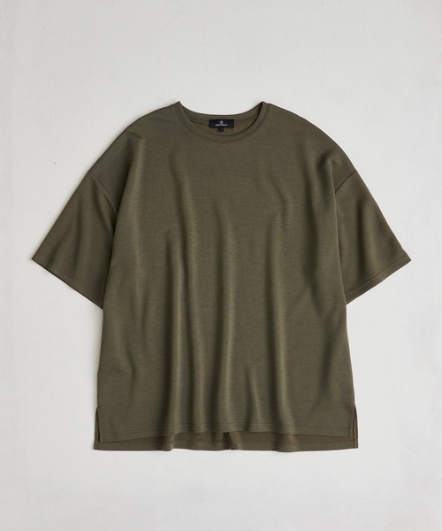 サイドストレージ半袖ポンチTops MONO-MART（モノマート）の「サイドスリットハイポンチ ルーズ