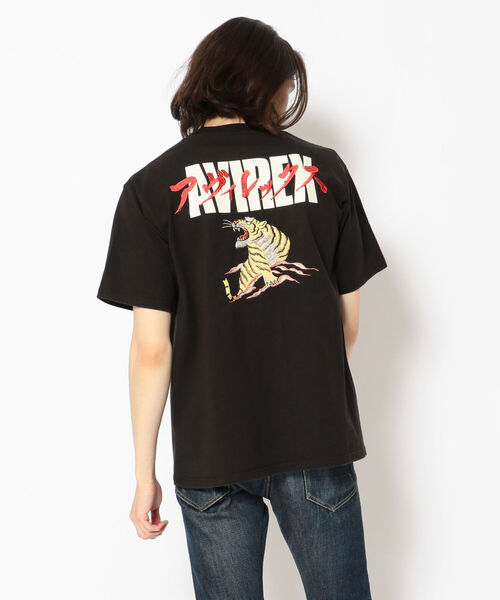 AVIREX(アヴィレックス)の「ヘヴィオンス エンブロイダリー Tシャツ "アヴィレックス" / S/S HEAVY OZ EMBROIDERY T-SHIRT "アヴィレックス"(Tシャツ/カットソー・メンズ・オフホワイト/ブラック/モカ/オリーブ・X-LARGE/XX-LARGE/MEDIUM/LARGE)」の3枚目の写真