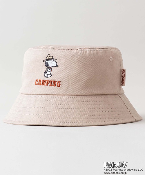 PEANUTS(ピーナッツ)の「【PEANUTS/ピーナッツ】ワンポイント刺繍バケットハット(ハット・メンズ・カーキ/ベージュ/ブラック・58cm)」の3枚目の写真