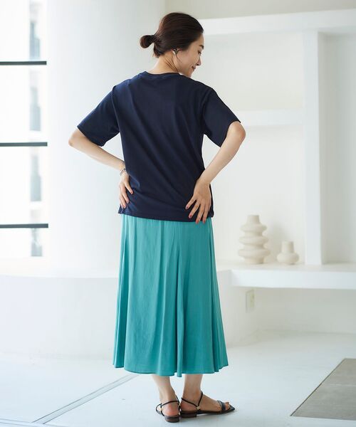 le.coeur blanc(ルクールブラン)の「リネンライクマーメイドスカート(スカート・レディース・パープル/ダークグレー/モカ/グリーン・38)」の10枚目の写真