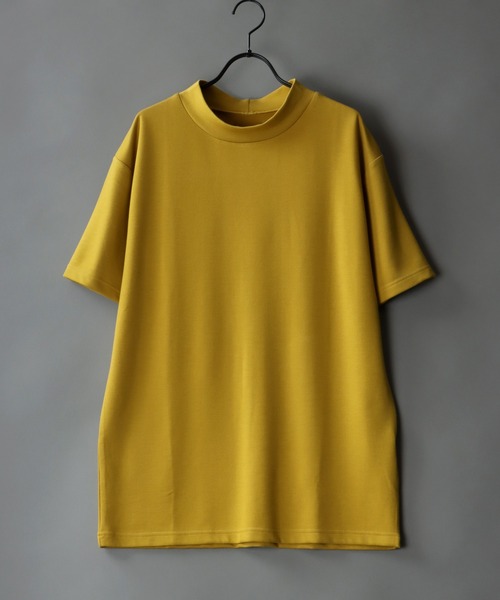 SITRY（シトリー）の「COOL Cardboard mock neck pullover/クール ダンボール モックネック プルオーバー（Tシャツ/カットソー・メンズ・ホワイト/チャコールグレー/ライトグレー/ブラック/パープル/マスタード/ブルーグリーン/ライトベージュ・M/L）」の10枚目の写真
