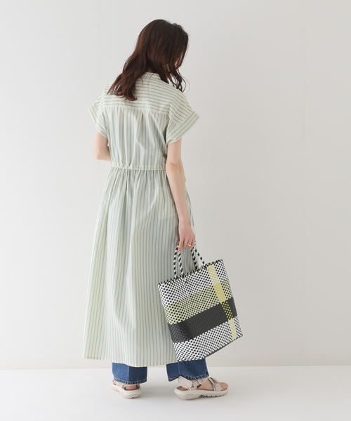 B.C STOCK(ベーセーストック)の「ストライプドロスト シャツワンピース(ワンピース・レディース・ブラウン/イエロー/オレンジ・FREE)」の22枚目の写真