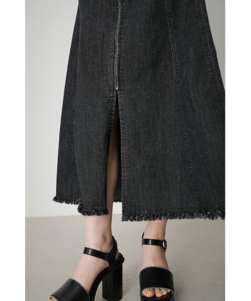 AZUL by moussy（アズールバイマウジー）の「ZIP UP JUMPER DRESS/ジップアップジャンパードレス（ワンピース・レディース・ダークブルー/ブラック/ライム・SMALL/MEDIUM）」の21枚目の写真