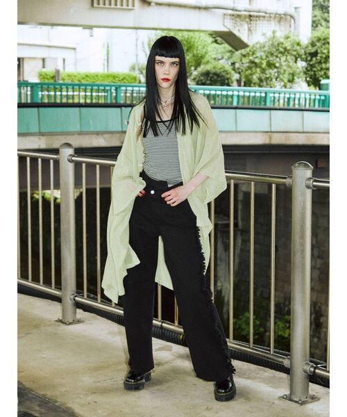 jouetie(ジュエティ)の「フリンジアシメウエストデニム(デニムパンツ・レディース・ライトブルー/ブラック/パープル・SMALL/MEDIUM)」の15枚目の写真