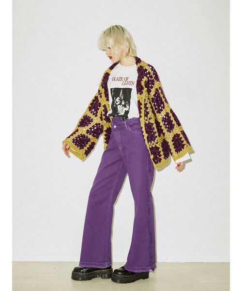 jouetie(ジュエティ)の「フリンジアシメウエストデニム(デニムパンツ・レディース・ライトブルー/ブラック/パープル・SMALL/MEDIUM)」の11枚目の写真