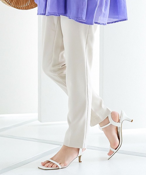 KOBE LETTUCE（コウベレタス）の「スリムベルトヒールサンダル（サンダル・レディース・ホワイト/ブラック/ブラウン/オレンジ/グリーン系/ブルー系・LL/S/M/L）」の19枚目の写真