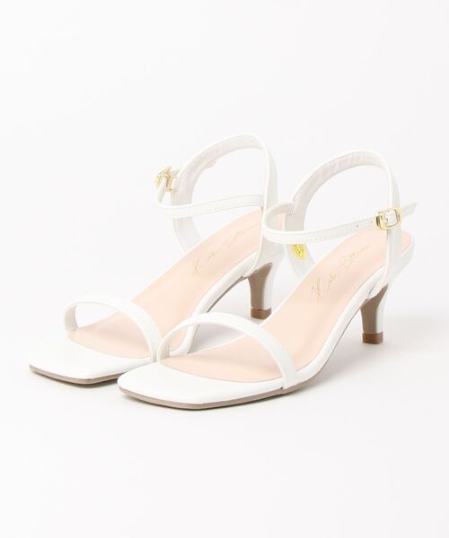 KOBE LETTUCE（コウベレタス）の「スリムベルトヒールサンダル（サンダル・レディース・ホワイト/ブラック/ブラウン/オレンジ/グリーン系/ブルー系・LL/S/M/L）」の12枚目の写真