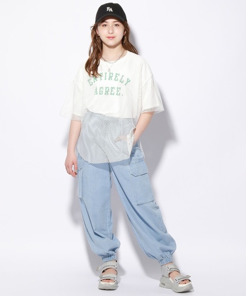 repipi armario(レピピ アルマリオ)の「エステルコットンワイドカーゴパンツ(カーゴパンツ・キッズ・ホワイト/ブラック系その他/ブルー系その他・SMALL/MEDIUM/LARGE)」の18枚目の写真