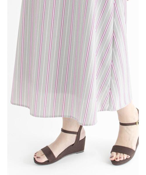 Te chichi(テチチ)の「織り柄ストライプフレアスカート(スカート・レディース・ネイビー/ブラウン・SMALL/MEDIUM)」の19枚目の写真