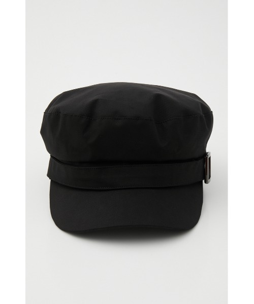 AZUL by moussy（アズールバイマウジー）の「BUCKLE TWILL CASQUETTE/バックルツイルキャスケット（キャップ・レディース・ブラック/ベージュ・FREE）」の6枚目の写真