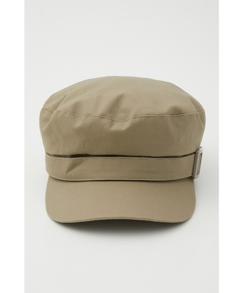 AZUL by moussy（アズールバイマウジー）の「BUCKLE TWILL CASQUETTE/バックルツイルキャスケット（キャップ・レディース・ブラック/ベージュ・FREE）」の14枚目の写真
