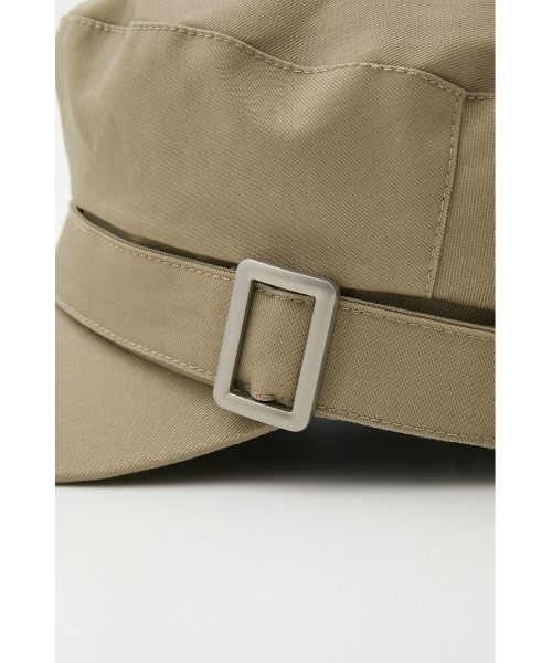 AZUL by moussy（アズールバイマウジー）の「BUCKLE TWILL CASQUETTE/バックルツイルキャスケット（キャップ・レディース・ブラック/ベージュ・FREE）」の17枚目の写真