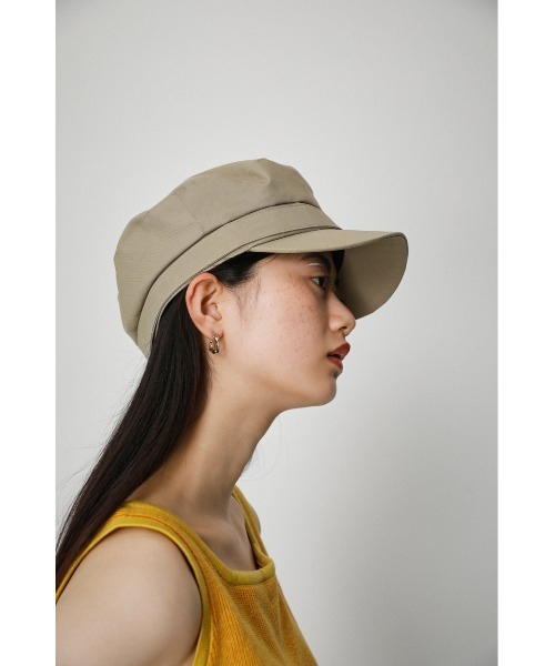 AZUL by moussy（アズールバイマウジー）の「BUCKLE TWILL CASQUETTE/バックルツイルキャスケット（キャップ・レディース・ブラック/ベージュ・FREE）」の12枚目の写真