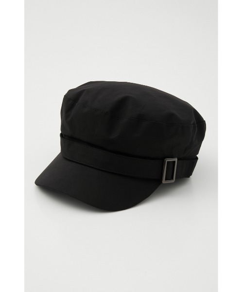 AZUL by moussy（アズールバイマウジー）の「BUCKLE TWILL CASQUETTE/バックルツイルキャスケット（キャップ・レディース・ブラック/ベージュ・FREE）」の5枚目の写真