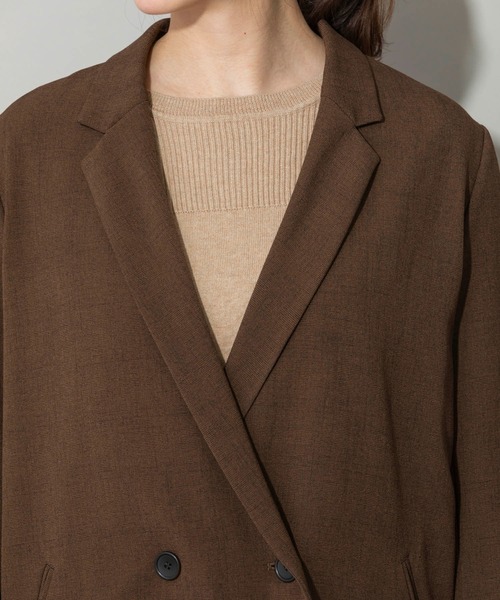 Munich（ミューニック）の「リラックスツイードストレッチチェックジャケット（テーラードジャケット・レディース・ブラック/ブラウン/グレー・S/XS）」の22枚目の写真