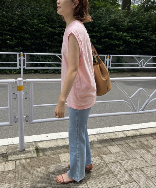 Spick & Span(スピックアンドスパン)の「≪予約≫【FLAVOR TEE /フレーバーティ】フロントロゴノースリーブTシャツ(Tシャツ/カットソー・レディース・ホワイト/ブラック/ピンク・FREE)」の16枚目の写真