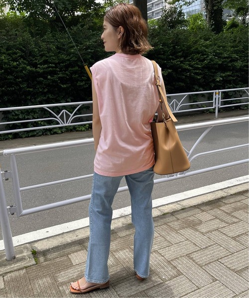 Spick & Span(スピックアンドスパン)の「≪予約≫【FLAVOR TEE /フレーバーティ】フロントロゴノースリーブTシャツ(Tシャツ/カットソー・レディース・ホワイト/ブラック/ピンク・FREE)」の11枚目の写真