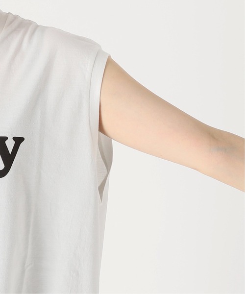 Spick & Span(スピックアンドスパン)の「≪予約≫【FLAVOR TEE /フレーバーティ】フロントロゴノースリーブTシャツ(Tシャツ/カットソー・レディース・ホワイト/ブラック/ピンク・FREE)」の7枚目の写真