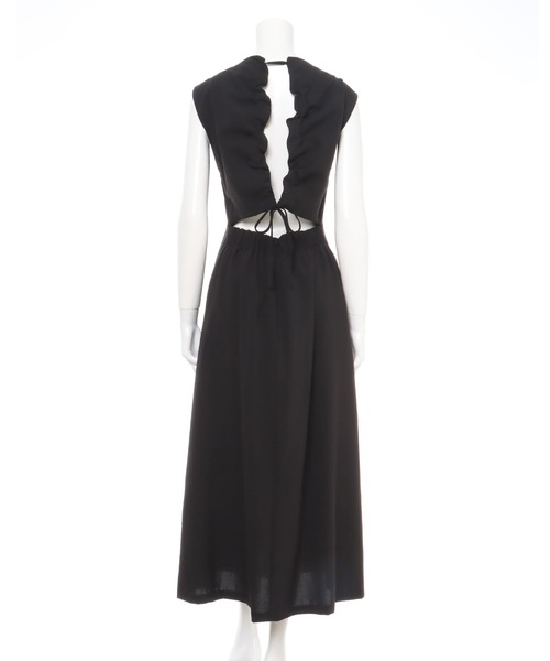 INGNI（イング）の「リネンライクBACKオープンノースリ／ワンピース（ワンピース・レディース・ブラック/オレンジ/ライトベージュ・M）」の18枚目の写真