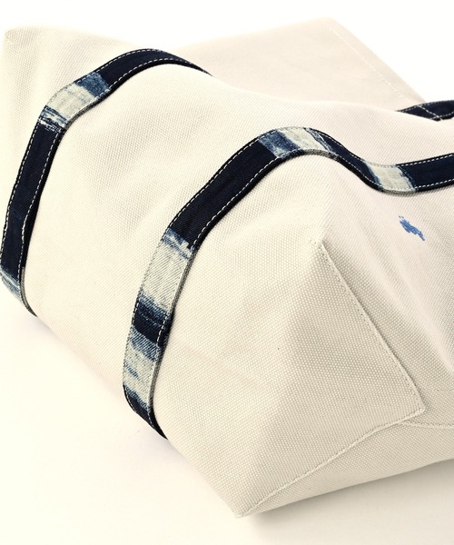 45R（フォーティファイブアール）の「2号帆布のデッキ縞トートバッグ