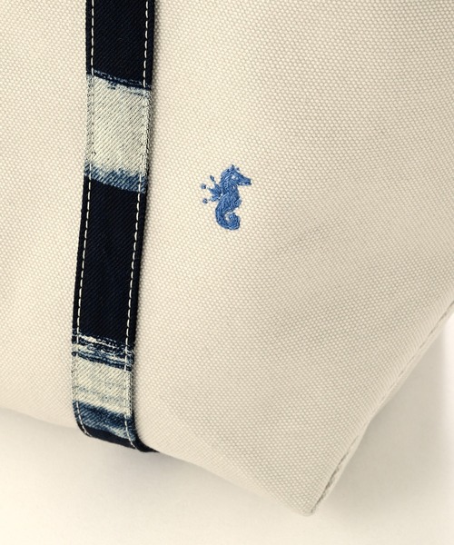 45R（フォーティファイブアール）の「2号帆布のデッキ縞トートバッグ