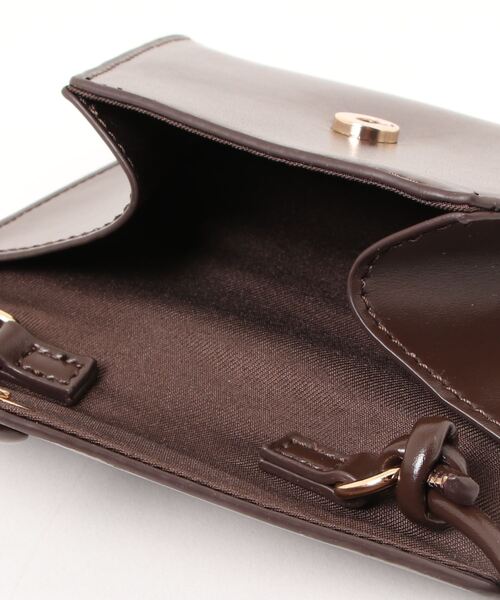 KOBE LETTUCE（コウベレタス）の「ショルダー調節OKミニレターバッグ（ショルダーバッグ・レディース・ブラック/ダークブラウン/オフホワイト・FREE）」の12枚目の写真