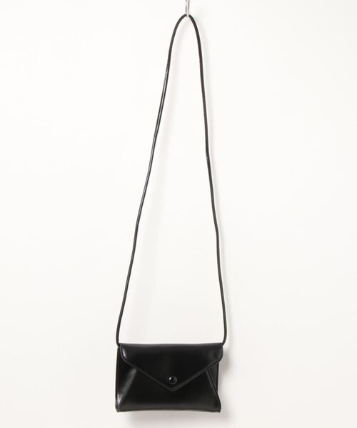 KOBE LETTUCE（コウベレタス）の「ショルダー調節OKミニレターバッグ（ショルダーバッグ・レディース・ブラック/ダークブラウン/オフホワイト・FREE）」の14枚目の写真