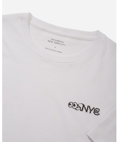 Saturdays NYC（サタデーズ ニューヨークシティ ）の「Acid Spring Standard SS Tee（Tシャツ/カットソー・メンズ・ブラック/ホワイト/ベージュ/ミント/ブルー・L/M/S/XL/X-SMALL）」の11枚目の写真