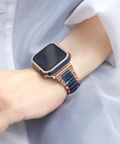 Urban Coral(アーバンコーラル)の「Apple Watch Band / アップルウォッチ バンド ステンレス×マーブルキャンディー / Urban Coral(デジタル腕時計・レディース・ホワイト系その他/ピンク系その他/ピンク系その他2/ネイビー系/ネイビー系1/ブラウン系その他/ブラック系その他/ホワイト系その他2/ホワイト系その他3・40mm/44mm)」の6枚目の写真