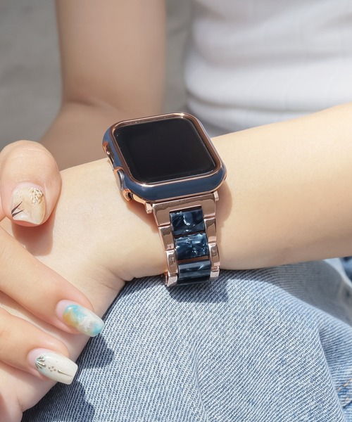 Urban Coral(アーバンコーラル)の「Apple Watch Band / アップルウォッチ バンド ステンレス×マーブルキャンディー / Urban Coral(デジタル腕時計・レディース・ホワイト系その他/ピンク系その他/ピンク系その他2/ネイビー系/ネイビー系1/ブラウン系その他/ブラック系その他/ホワイト系その他2/ホワイト系その他3・40mm/44mm)」の14枚目の写真