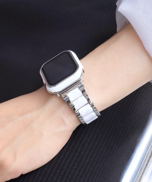 Urban Coral(アーバンコーラル)の「Apple Watch Band / アップルウォッチ バンド ステンレス×マーブルキャンディー / Urban Coral(デジタル腕時計・レディース・ホワイト系その他/ピンク系その他/ピンク系その他2/ネイビー系/ネイビー系1/ブラウン系その他/ブラック系その他/ホワイト系その他2/ホワイト系その他3・40mm/44mm)」の16枚目の写真