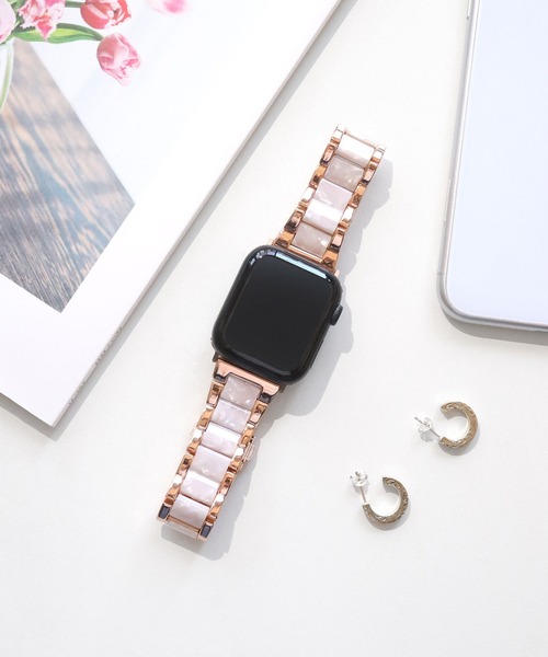 Urban Coral(アーバンコーラル)の「Apple Watch Band / アップルウォッチ バンド ステンレス×マーブルキャンディー / Urban Coral(デジタル腕時計・レディース・ホワイト系その他/ピンク系その他/ピンク系その他2/ネイビー系/ネイビー系1/ブラウン系その他/ブラック系その他/ホワイト系その他2/ホワイト系その他3・40mm/44mm)」の10枚目の写真