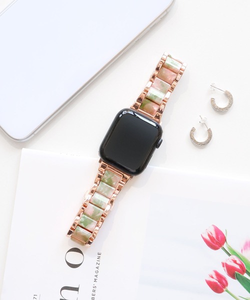 Urban Coral(アーバンコーラル)の「Apple Watch Band / アップルウォッチ バンド ステンレス×マーブルキャンディー / Urban Coral(デジタル腕時計・レディース・ホワイト系その他/ピンク系その他/ピンク系その他2/ネイビー系/ネイビー系1/ブラウン系その他/ブラック系その他/ホワイト系その他2/ホワイト系その他3・40mm/44mm)」の17枚目の写真