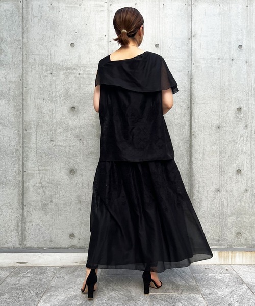 Luftrobe（ルフトローブ）の「《Luftrobe》刺繍レースアシメブラウス（シャツ/ブラウス・レディース・ブラック/オフホワイト・9号）」の11枚目の写真