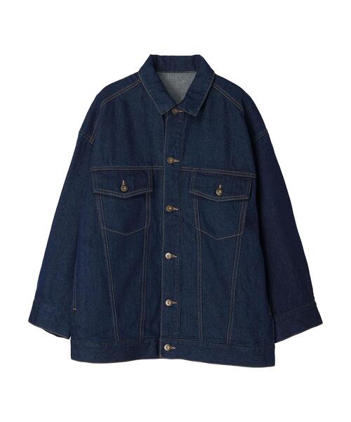 earth music&ecology（アースミュージックアンドエコロジー）の「Gジャン（デニムジャケット・レディース・インディゴブルー・FREE）」の13枚目の写真