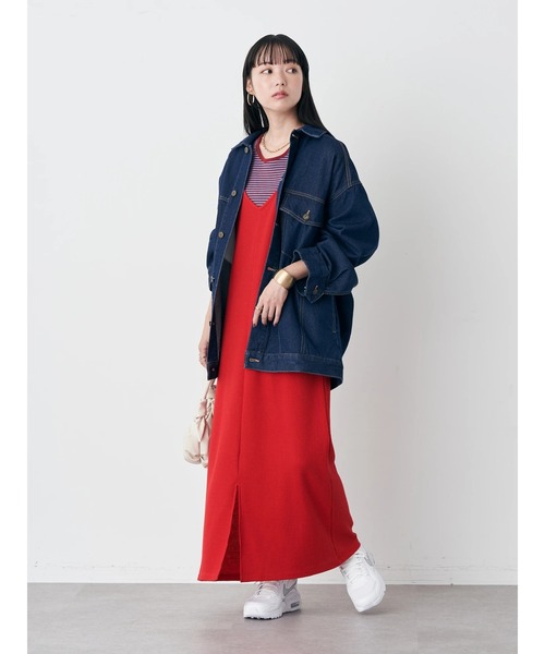 earth music&ecology（アースミュージックアンドエコロジー）の「Gジャン（デニムジャケット・レディース・インディゴブルー・FREE）」の5枚目の写真