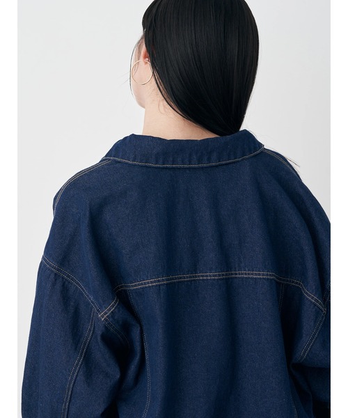earth music&ecology（アースミュージックアンドエコロジー）の「Gジャン（デニムジャケット・レディース・インディゴブルー・FREE）」の9枚目の写真